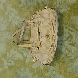 Coach logo shoulder bag